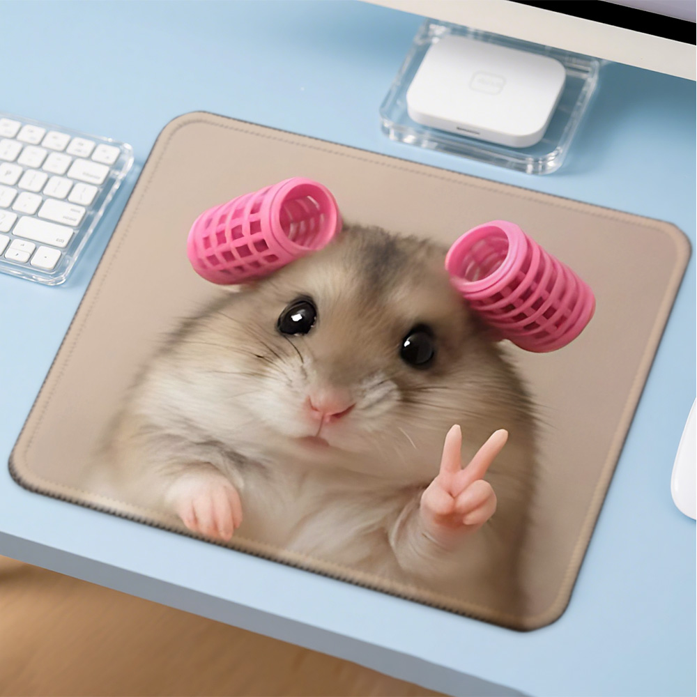 Gaming Accessories Companies - Mosepad かわいい面白い猫コンピュータマットデスクアクセサリー Pc ゲーマーマウスパッド会社ゲームマットマウスアニメマウステーブル装飾
