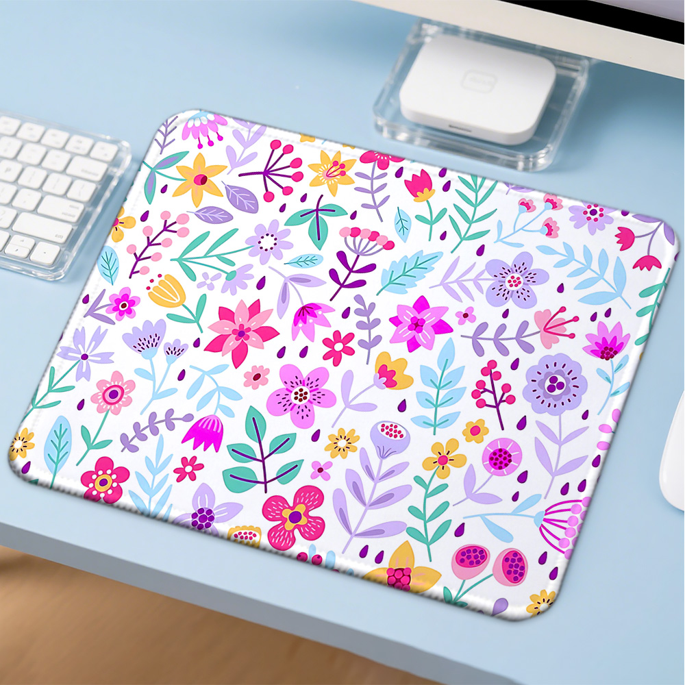 Gaming Accessories Companies - Mosepad 散在花柄コンピュータマットデスクアクセサリー Pc ゲーマーマウスパッド会社ゲームマットマウスアニメマウステーブル装飾