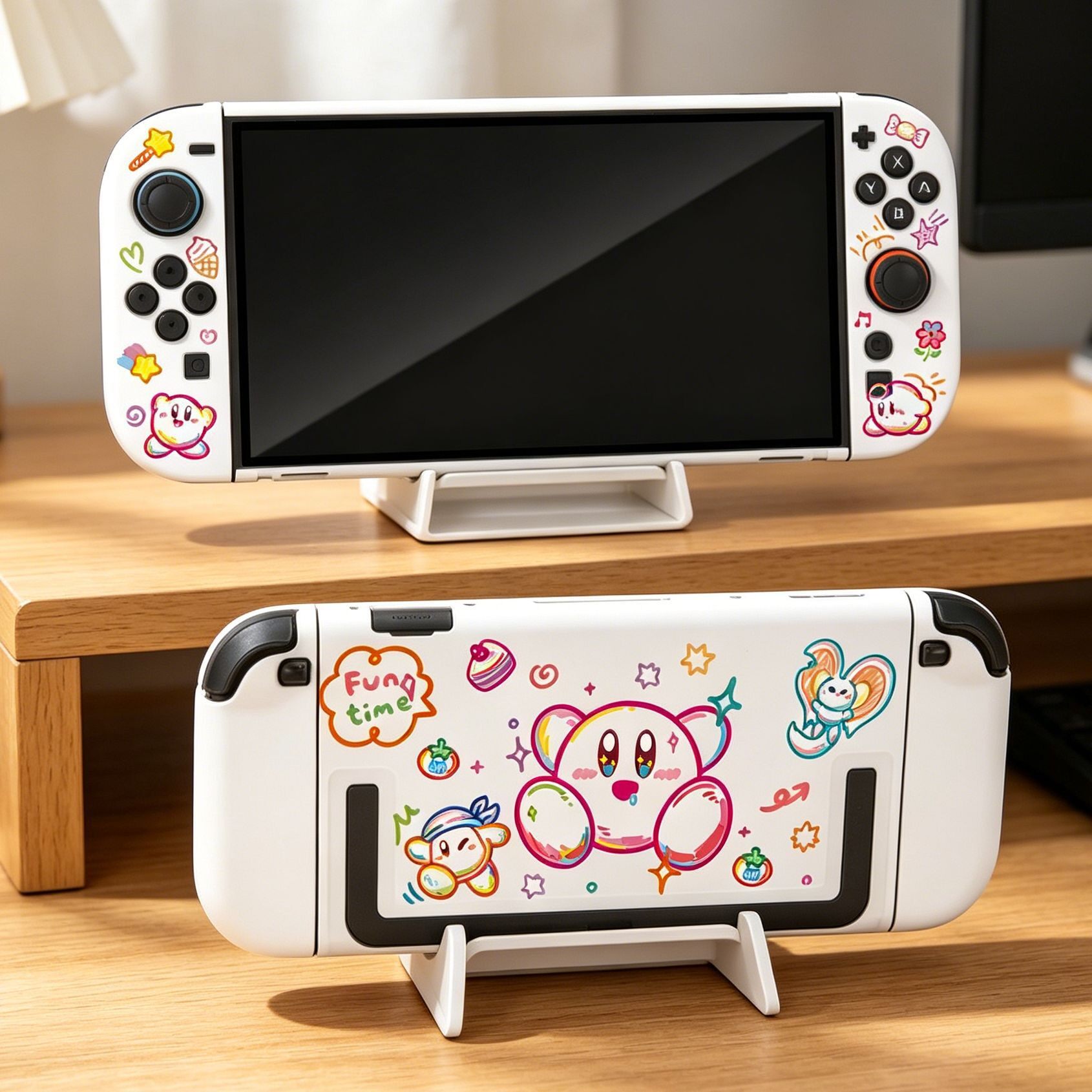 Gaming Accessories Japan - カービィ保護ハードケーススイッチ 2 肌に優しい分割ジョイコンコントローラーカバー Ns2 ゲームアクセサリー在庫あり