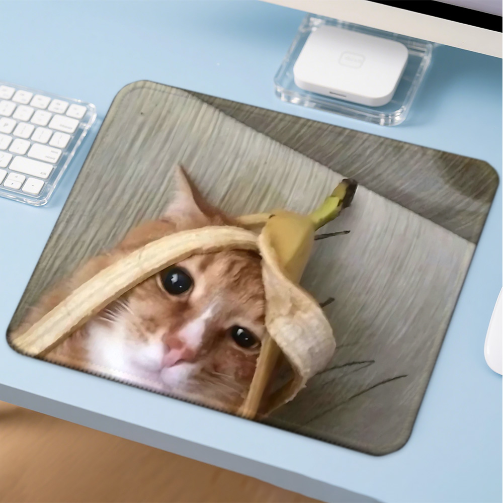 Gaming Accessories Companies - Mosepad かわいい面白い猫コンピュータマットデスクアクセサリー Pc ゲーマーマウスパッド会社ゲームマットマウスアニメマウステーブル装飾
