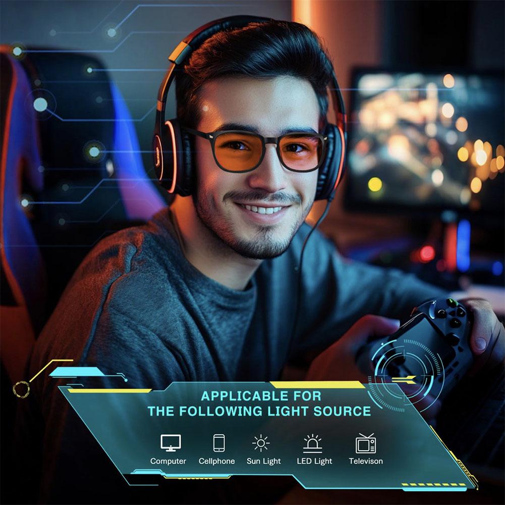 ブルーライトカットメガネ 反射レンズ サングラス ストリート - Gaming Glasses Tinted のレビューと価格