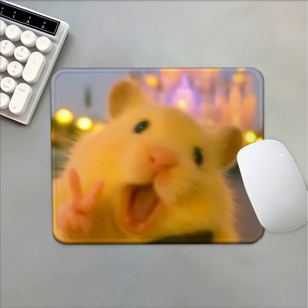 Mosepad かわいいハムスターコンピュータマットデスクア - Gaming Accessories Companies のレビューと価格