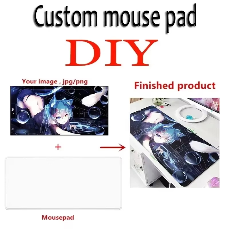 DIYカスタムマウスパッドXXLアニメ写真マウスパッドデスク - Gaming Accessories Companies のレビューと価格