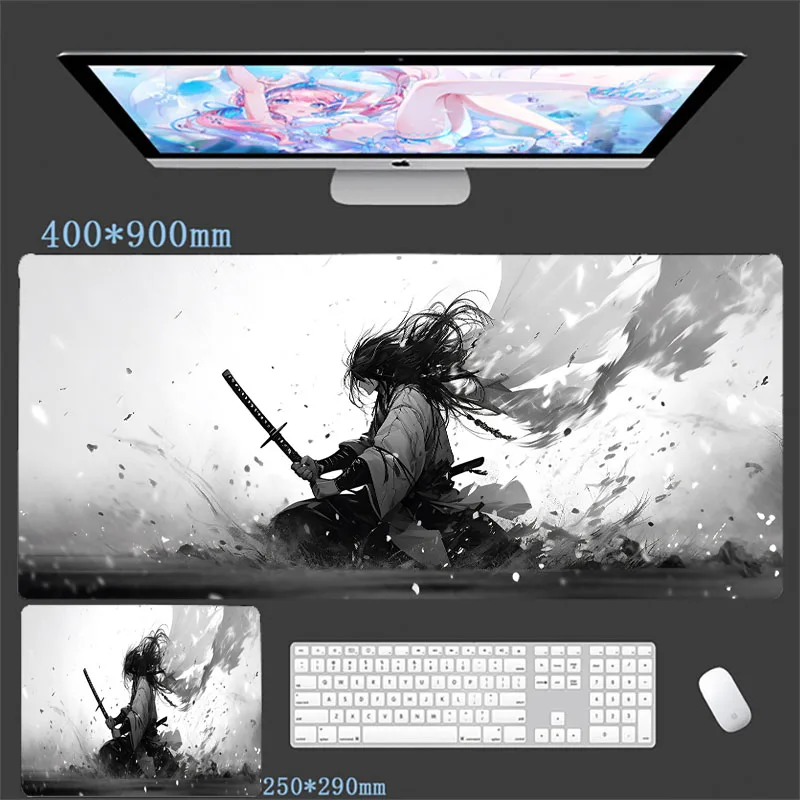 サムライウォリアーナイフマウスパッドゲーマーコンピュータアク - Gaming Accessories Companies のレビューと価格