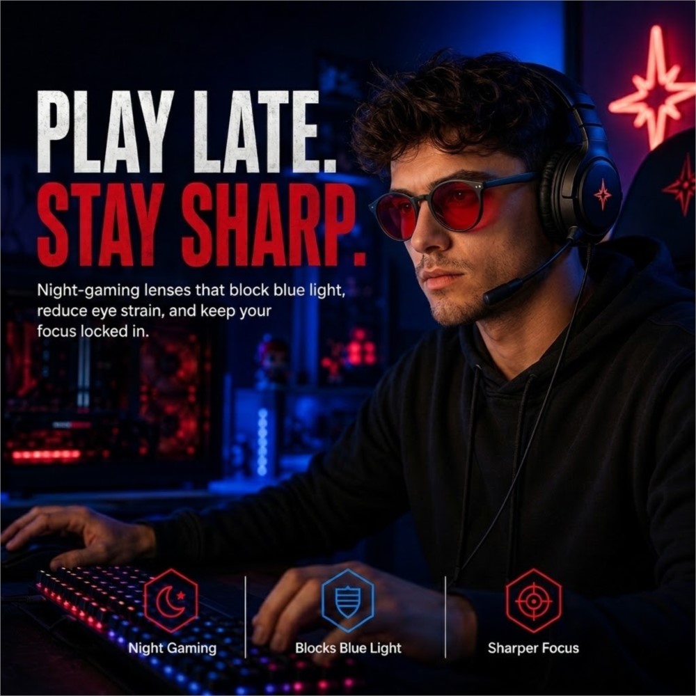 ゲーミング用アイウェア 目の疲れを防ぐ ブルーライトカットメ - Gaming Glasses Tinted のレビューと価格