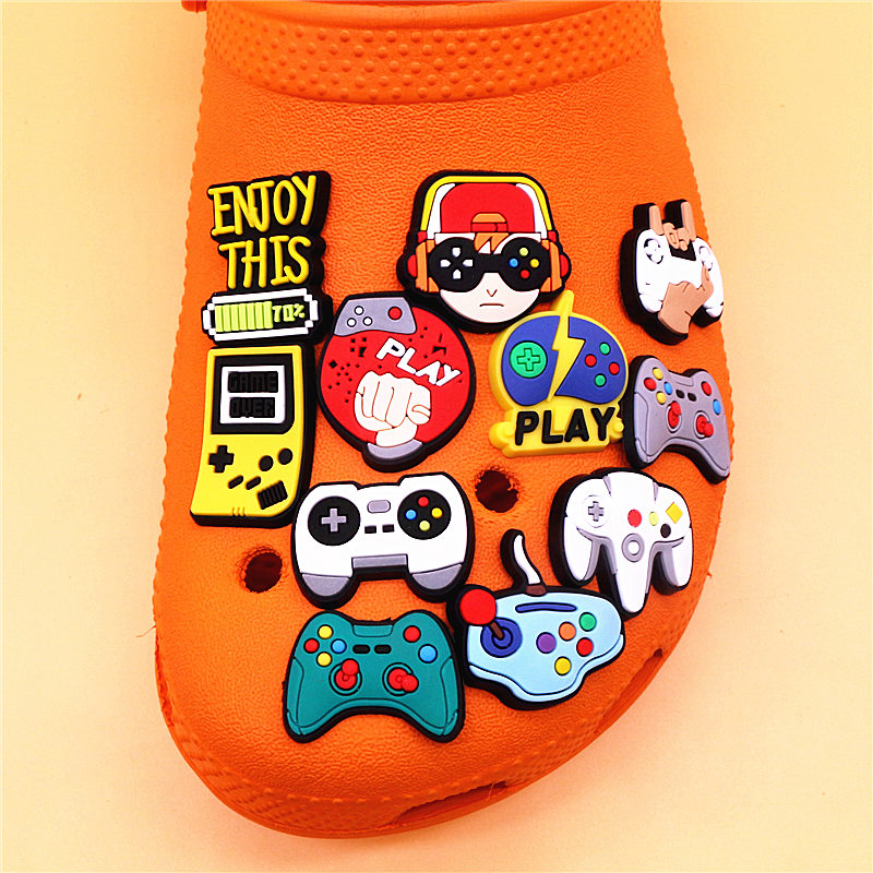 ゲーム愛好家のためのPVCシューズチャーム,ゲーム愛好家のた - Gaming Accessories Kids のレビューと価格