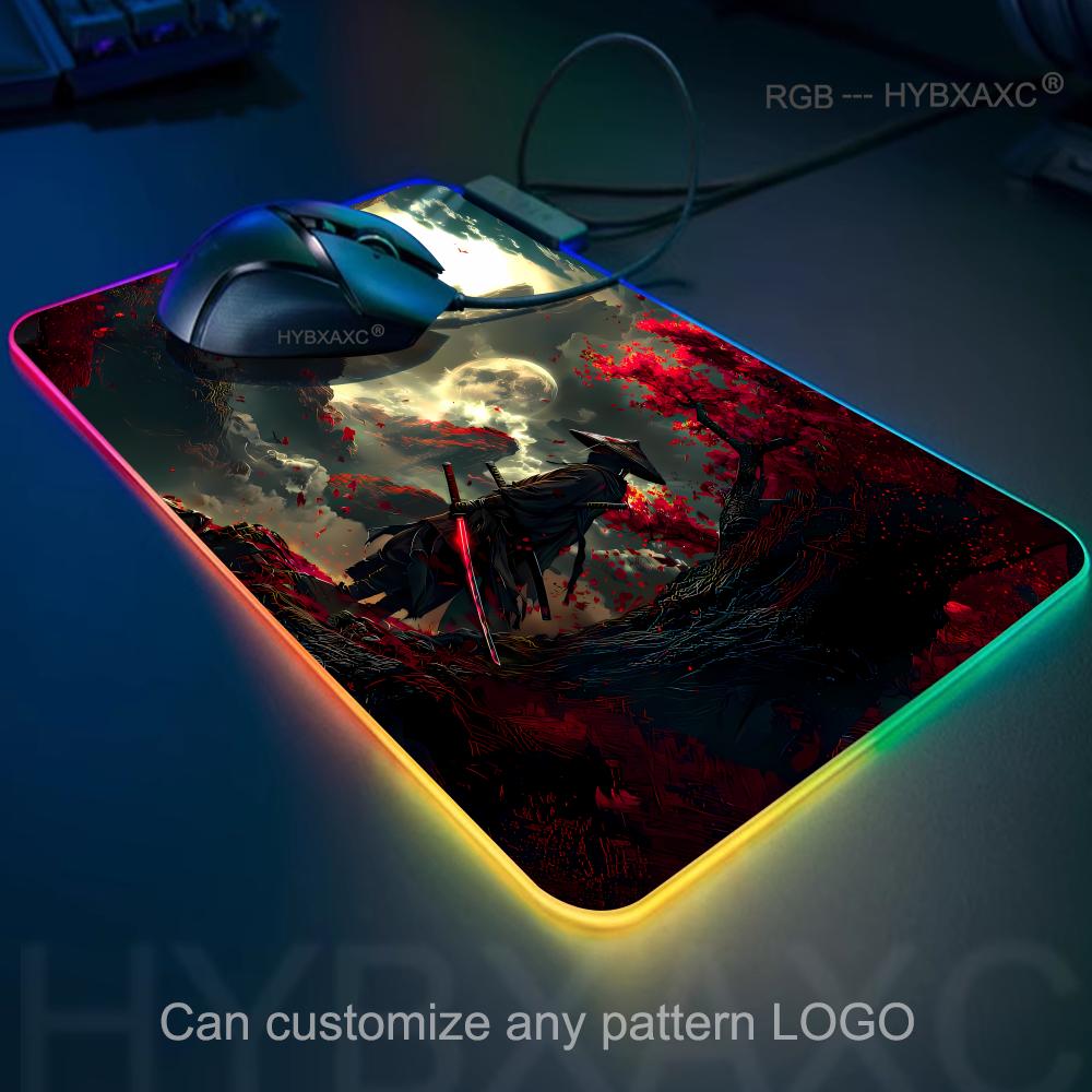 RGB サムライウォリアーマウスパッドゲーマーコンピュータア - Gaming Accessories Companies のレビューと価格