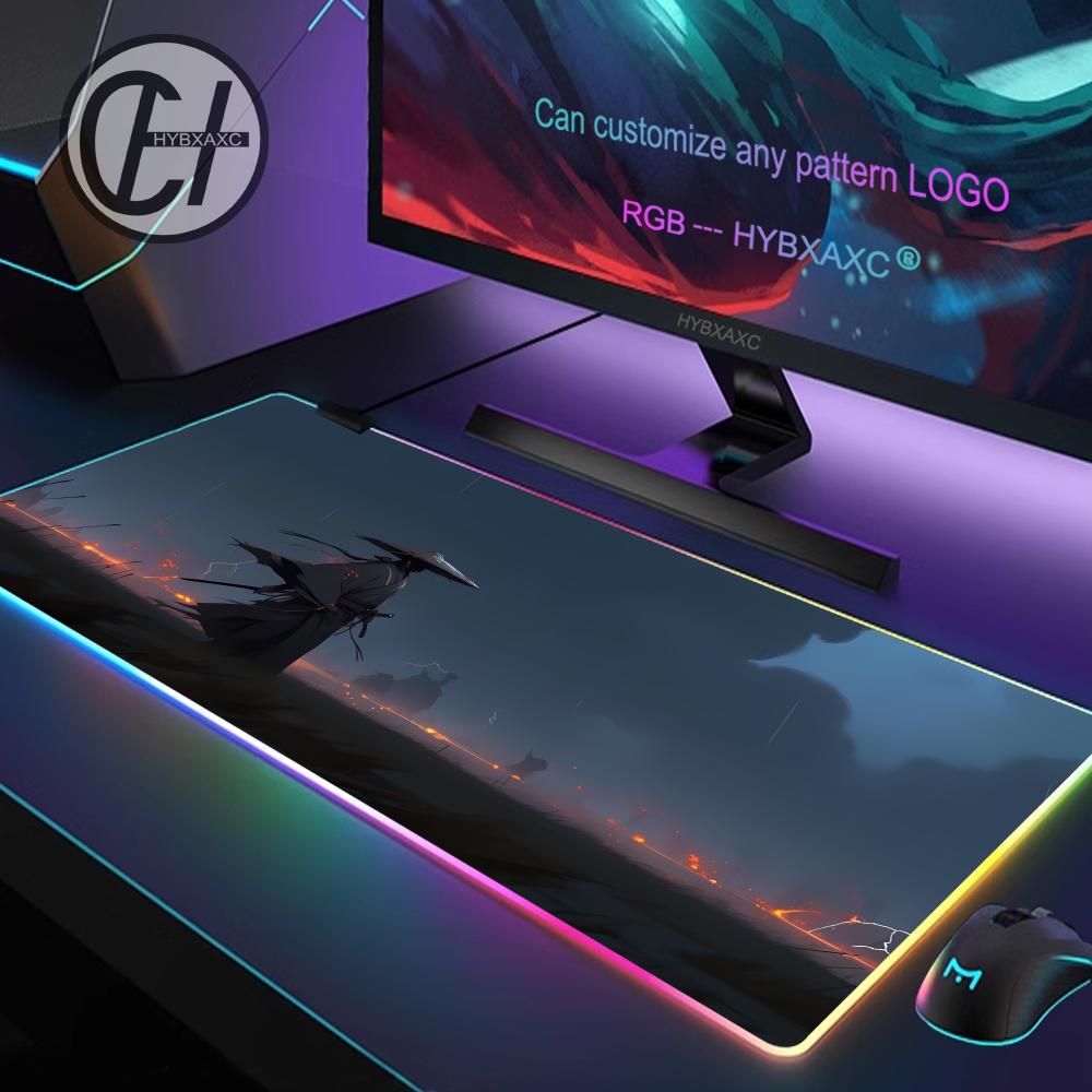 RGB サムライウォリアーマウスパッドゲーマーコンピュータア - Gaming Accessories Companies のレビューと価格