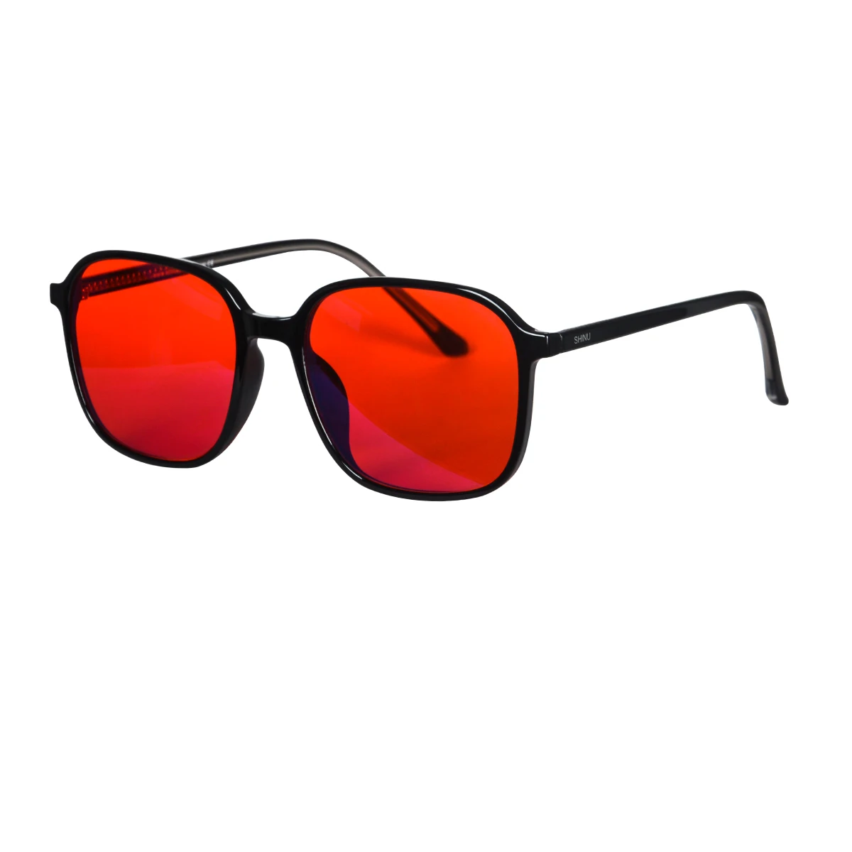 SHINU ブルーライトフィルターメガネ 赤色レンズ付き 睡 - Gaming Glasses Tinted のレビューと価格