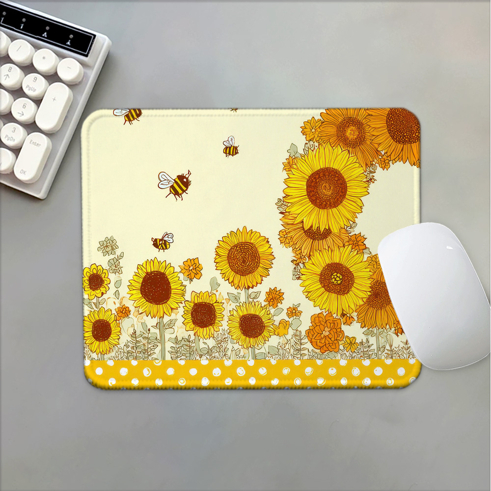 Mosepad サンフラワーコンピュータマットデスクアクセサ - Gaming Accessories Companies のレビューと価格