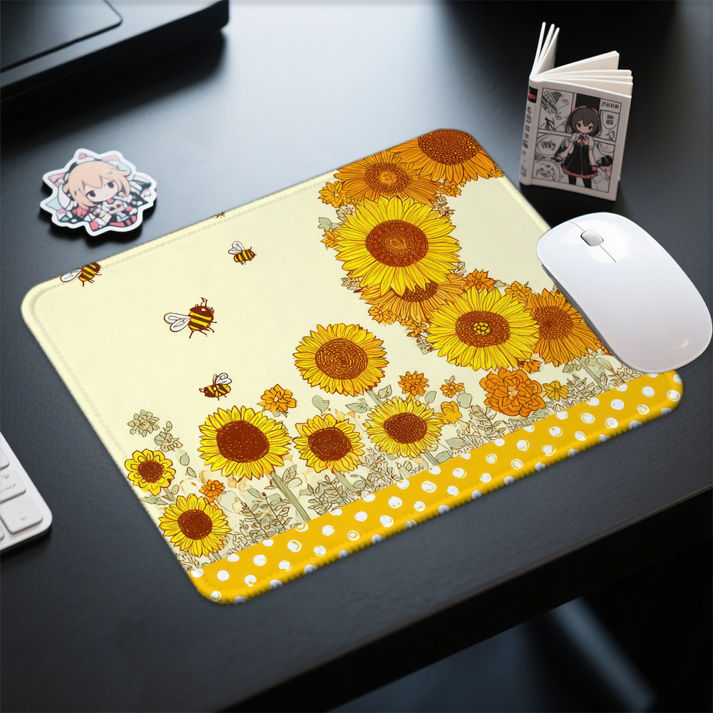 Mosepad サンフラワーコンピュータマットデスクアクセサ - Gaming Accessories Companies のレビューと価格