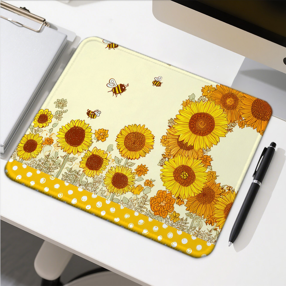 Mosepad サンフラワーコンピュータマットデスクアクセサ - Gaming Accessories Companies のレビューと価格